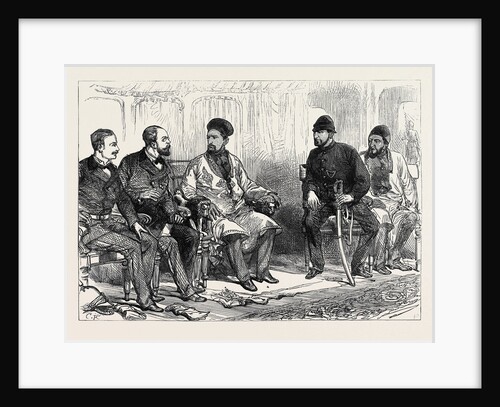 The Afghan War: Negotiating Peace with Yakoob Khan at Hashim Kheyl 1879 by Anonymous