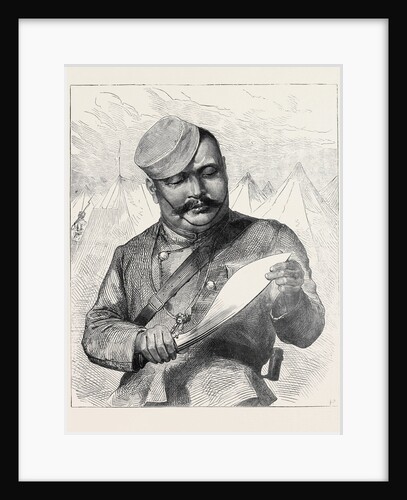 Afghan Sketches: A Goorkha Sharpening His Kookree 1879 by Anonymous