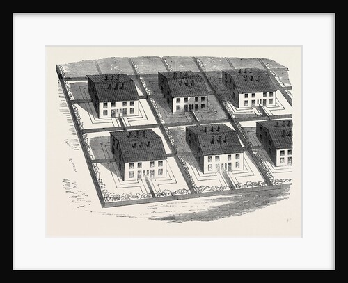 The Paris International Exhibition: View of a Portion of the Mulhouse Village France 1867 by Anonymous