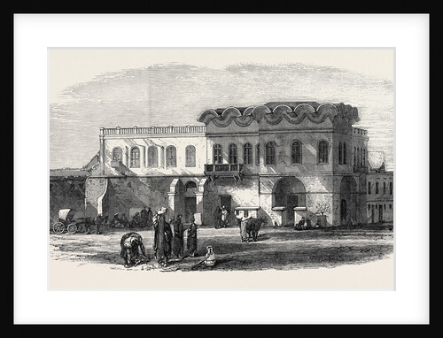 Palace at Alexandria to Be Used As the Office for the Transit of British Troops Egypt 1867 by Anonymous