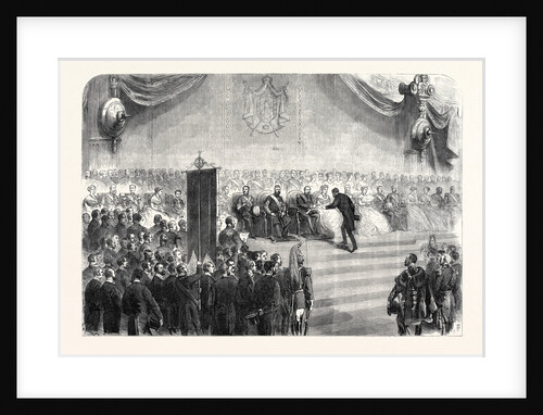 The Emperor Napoleon Distributing the Prizes of the Paris Exhibition France 1867 by Anonymous