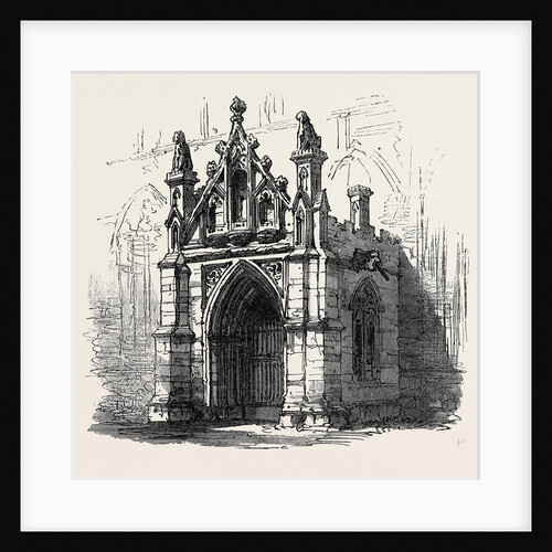 Bury St. Edmunds: Porch of St. Mary's Church 1867 by Anonymous