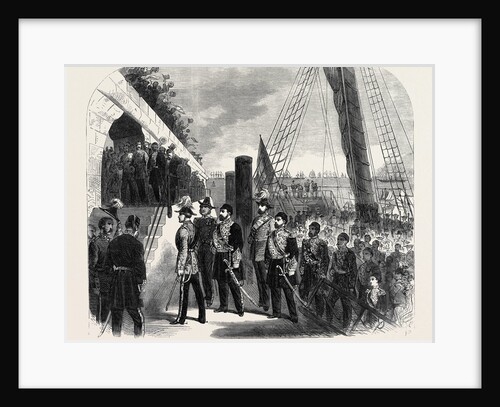 Visit of the Sultan of Turkey: His Imperial Majesty Landing at Dover UK 1867 by Anonymous
