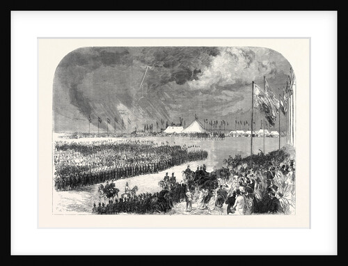 Reception of the Belgian Riflemen at the Camp on Wimbledon Common UK 1867 by Anonymous