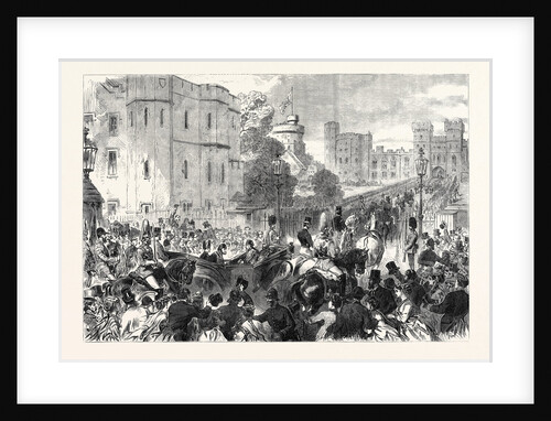 Visit of the Sultan to Her Majesty at Windsor Castle UK 1867 by Anonymous