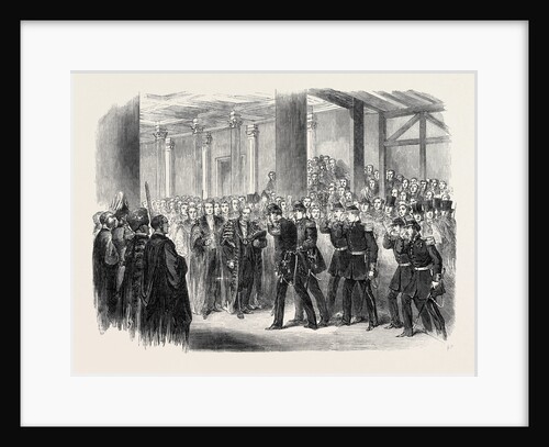 Reception of the Belgians by the Lord Mayor at Guildhall London UK 1867 by Anonymous