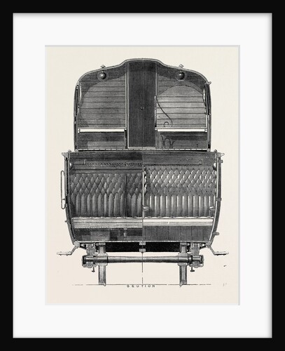 The Paris International Exhibition: Section of Double-Storied Carriage on the Eastern of France Railway 1867 by Anonymous