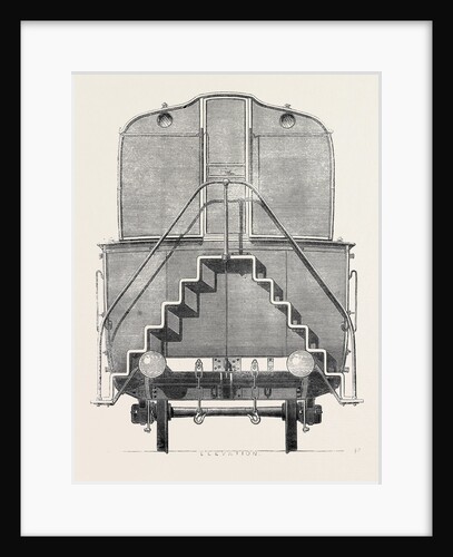 The Paris International Exhibition: End View of Double-Storied Carriage on the Eastern of France Railway 1867 by Anonymous