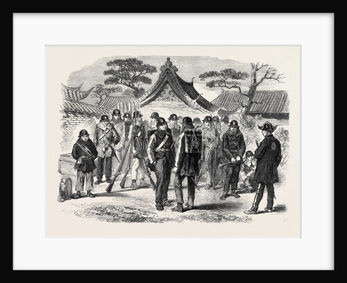 A Visit to the Tycoon of Japan: Part of the Tycoon's Body-Guard Outside the British Minister's Quarters at Osaka 1867 by Anonymous