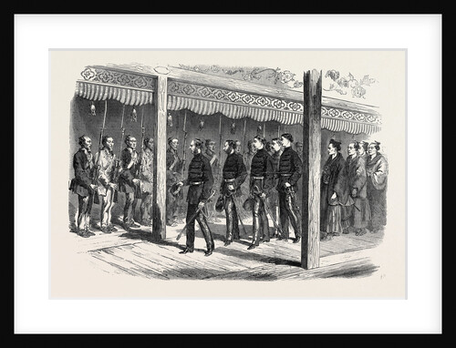 A Visit to the Tycoon of Japan: Sir Harry Parkes and Suite in the Vestibule of the Palace at Osaka Going to Visit the Tycoon 1867 by Anonymous
