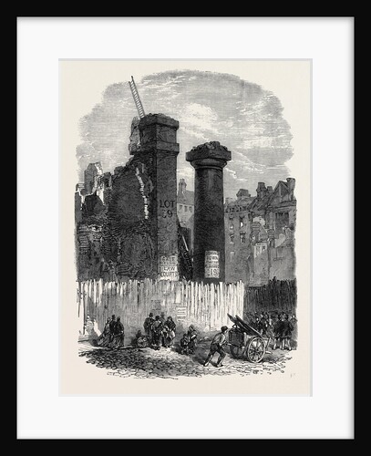 Demolition of the Entrance to Clement's Inn Strand London UK 1867 by Anonymous