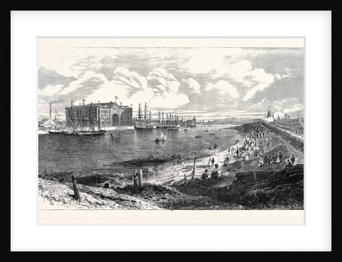The New Railway Steamboat Docks Barrow-in-Furness North Lancashire UK 1867 by Anonymous