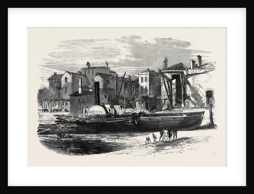 Wreck of the Thames Steamboat 'Metis' at Woolwich UK 1867 by Anonymous