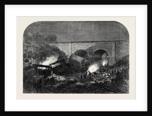 The Fatal Accident at New Mills on the Peak Forest Line of the Midland Railway UK 1867 by Anonymous