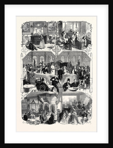 The Paris International Exhibition: The Spanish Swedish Austrian Turkish and Chinese Cafés in the Park France 1867 by Anonymous