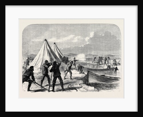 Surveying Party from H.M.S. Nassau Attacked by Natives of Terra Del Fuego 1867 by Anonymous