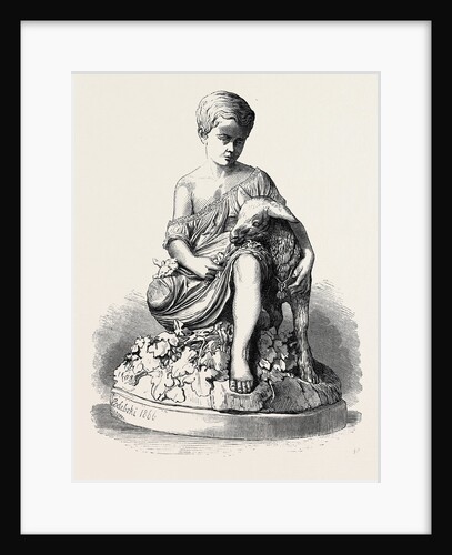 The Paris International Exhibition: Child with Goat France 1867 by Anonymous