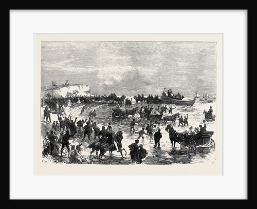 Launch of the Licensed Victualler Life-Boat at Hunstanton Norfolk UK 1867 by Anonymous