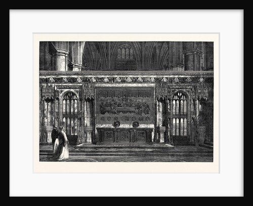 The New Reredos in Westminster Abbey London UK 1867 by Anonymous