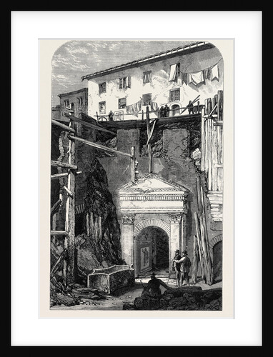 Excavation at Rome Showing the Guard-House of the Seventh Cohort of Vigiles Italy 1867 by Anonymous