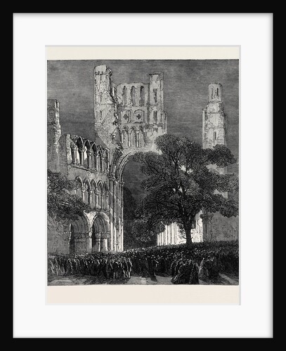 The Queen's Visit to the Scottish Border: Kelso Abbey Illuminated by the Lime-Light UK 1867 by Anonymous