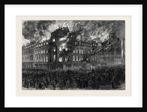 Great Fire in the Central Exchange Buildings Newcastle-on-Tyne UK 1867 by Anonymous