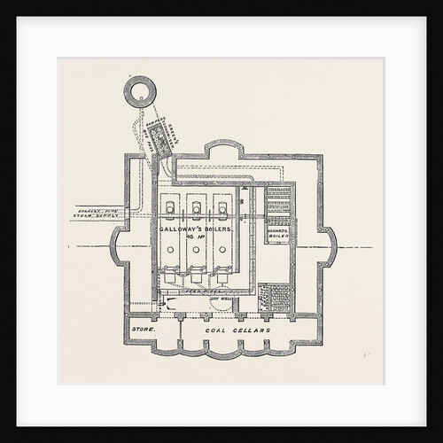The Paris International Exhibition: Plan of Boiler House France 1867 by Anonymous