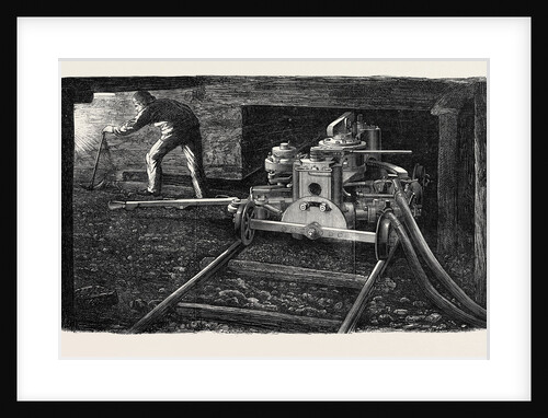 The Paris International Exhibition: Hydraulic Coal-Cutting Machine France 1867 by Anonymous