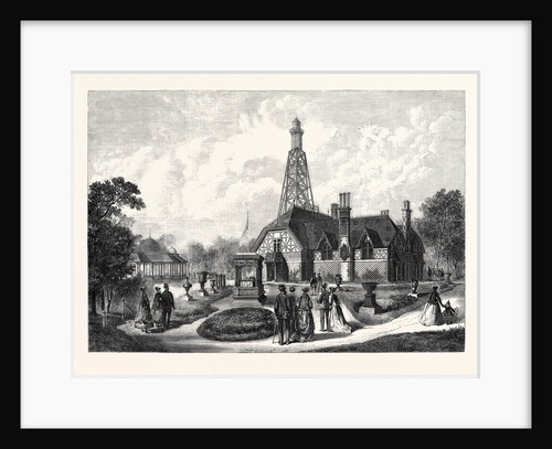 The English Cottage and Terra-Cotta Boiler-House in the British Section of the Park of the Paris Exhibition France 1867 by Anonymous