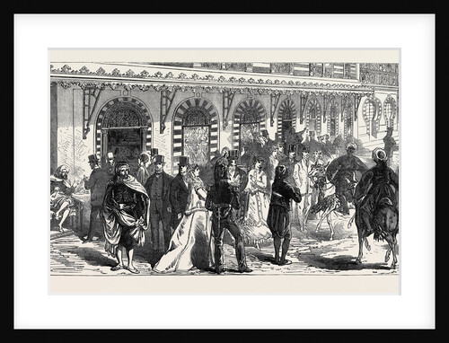 Row of Shops Beneath the Palace of the Bey of Tunis 1867 by Anonymous
