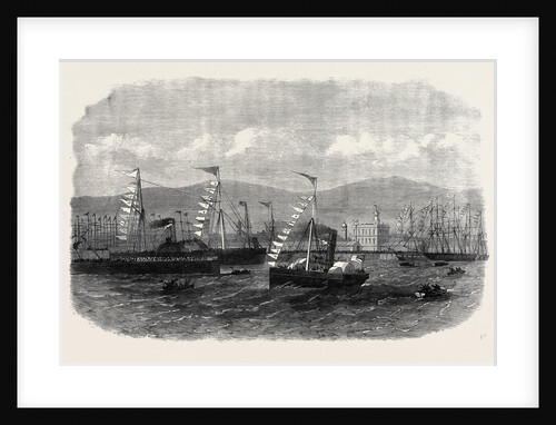 Opening of the New Graving-Dock at Belfast by the Lord Lieutenant of Ireland 1867 by Anonymous
