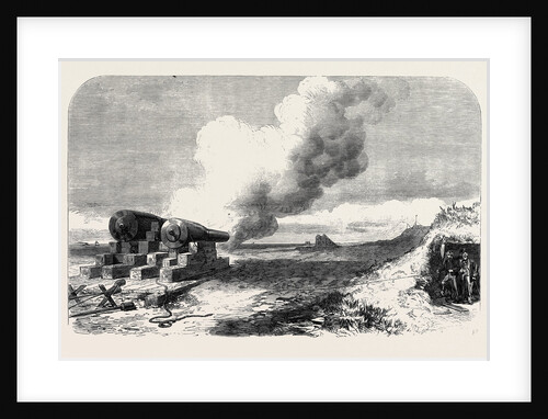 Experiments with the Mackay Gun at Crosby Sands Near Liverpool UK 1867 by Anonymous