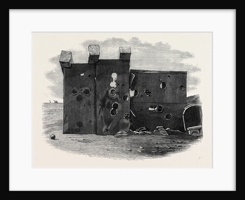 Effects of the Mackay Gun on the Agincourt Target Crosby Sands Near Liverpool UK 1867 by Anonymous