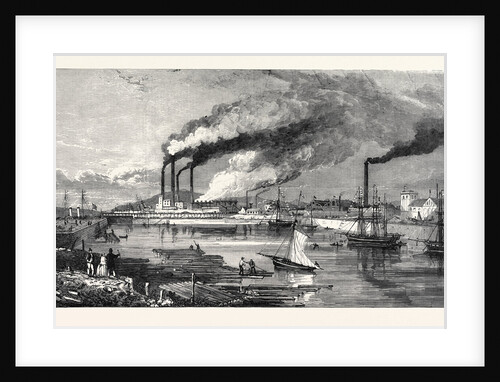 The Haematite Iron and Steel Works Hindpool Near Barrow-in-Furness UK 1867 by Anonymous