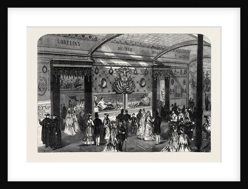 The Paris International Exhibition: Entrance to the Sèvres Beauvais and Gobelins Court France 1867 by Anonymous