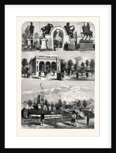 The Paris International Exhibition: Model of the Gate of Antwerp with Statues by Anonymous