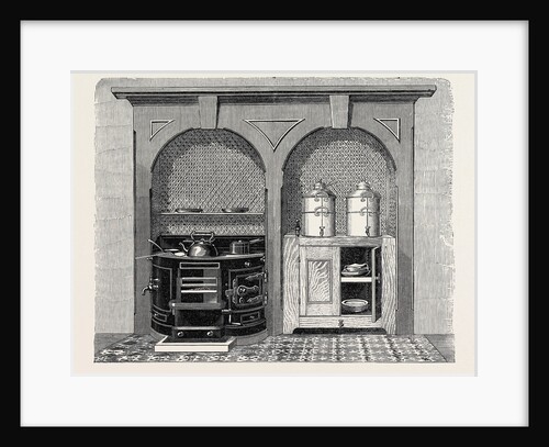 The Paris International Exhibition: Richards' Circular-Front Cooking-Stove, 1867 by Anonymous