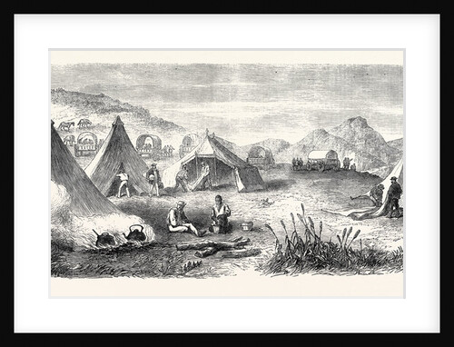 The Duke of Edinburgh's Camp at Buffalo Nek Near the Hunting Ground on the Knysna South Africa 1867 by Anonymous