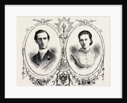 George I. King of Greece and His Queen the Grand Duchess Olga Constantinovna of Russia 1867 by Anonymous