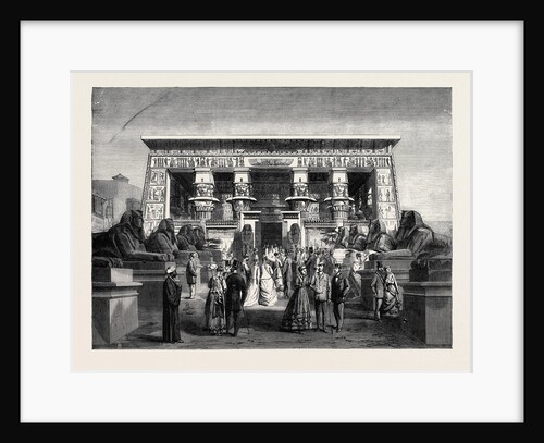 Model of the Temple of Edfou in the Park of the Late Paris International Exhibition France 1867 by Anonymous