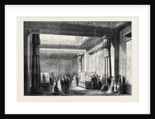 The Paris International Exhibition: Interior of the Temple of Edfou France 1867 by Anonymous