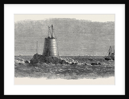 Wolf Rock Lighthouse 1867 by Anonymous