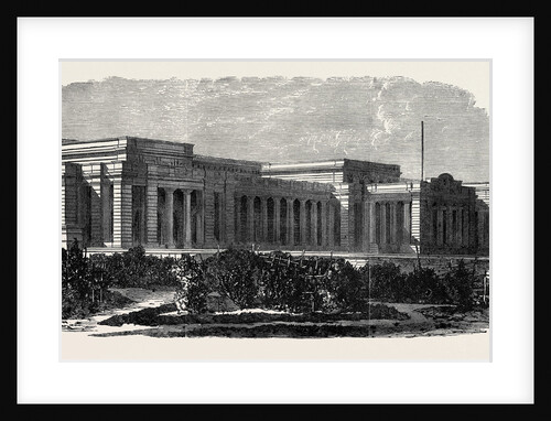 The Railway Station at Cawnpore 1867 by Anonymous