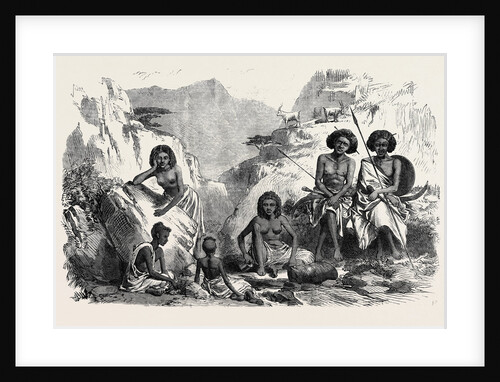 The British Expedition to Abyssinia: Group of Shohos at the Hamhamo Spring Tekonda Pass 1867 by Anonymous