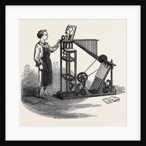 The Paris International Exhibition: Delcambre's Type Distributing Machine France 1867 by Anonymous