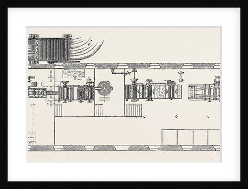 The Paris International Exhibition: Woodpulp Manufactory with H. Voeltier's Patent Machine France 1867 by Anonymous