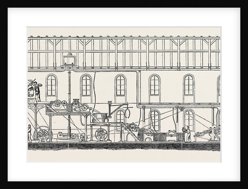 The Paris International Exhibition: Woodpulp Manufactory with H. Voeltier's Patent Machine France 1867 by Anonymous