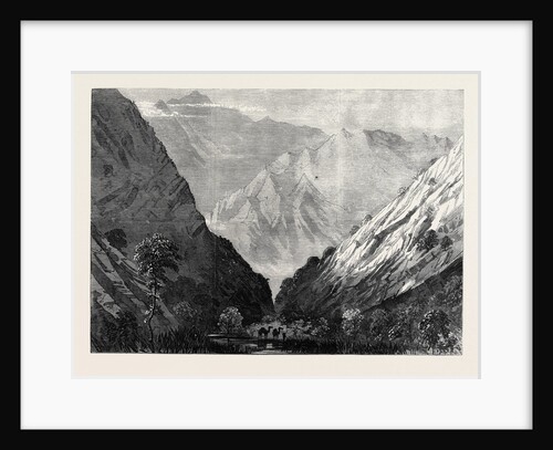 The Abyssinian Expedition: Tubboo the Fourth Halting Place in the Tekonda Pass 1867 by Anonymous