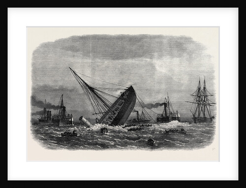 Wreck of the Greek War-Steamer Bouboulina Destroyed by Explosion at Liverpool UK 1867 by Anonymous