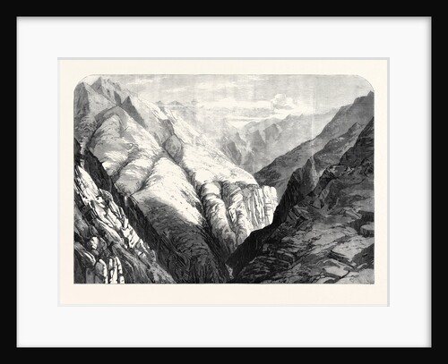 The Abyssinian Expedition: Deema Third Halting Place in the Tekonda Pass 1867 by Anonymous